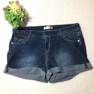 No Boundaries Sort Denim Jewel Shorts Size 17